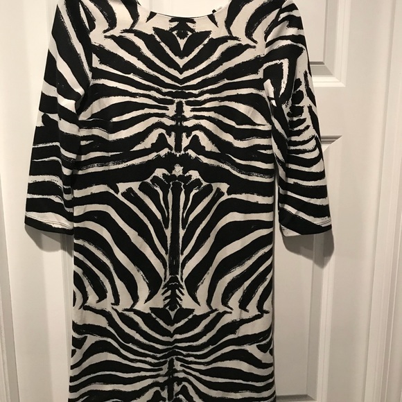 h&m zebra print dress
